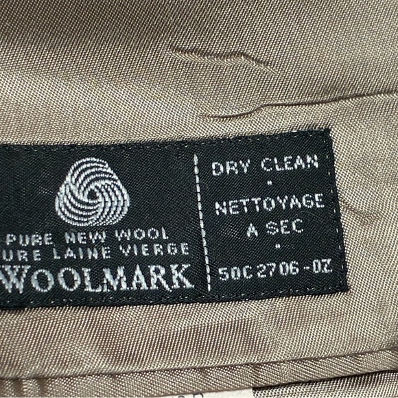 Lauren Ralph Lauren Brown Wool Blazer 42R Herringbone Sport Coat Mexico - Picture 8 of 12